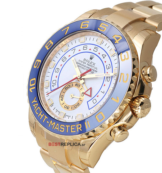 blue and gold yacht master